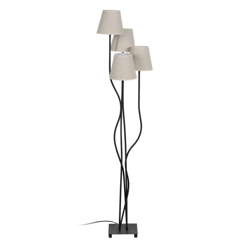 Lámpara de Pie Marrón Negro Crema Hierro 60 W 220-240 V 38 x 34 x 13 Lámpara de Pie Marrón Negro Crema Hierro 60 W 220-240 V 38 x 34 x 13