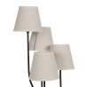 Lámpara de Pie Marrón Negro Crema Hierro 60 W 220-240 V 38 x 34 x 13