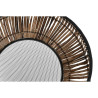 Set de Macetas DKD Home Decor Negro Natural Metal Ratán Cuadrado Bali