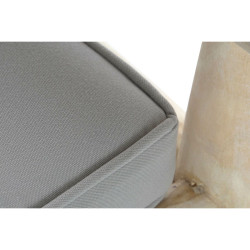 Sillón de jardín DKD Home Decor Natural Gris claro Teca 65 x 80 x 92