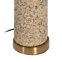 Lámpara de mesa Beige Crema Dorado Cerámica Hierro 40 W 30 x 30 x 58