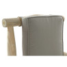 Sillón de jardín DKD Home Decor Natural Gris claro Teca 65 x 80 x 92