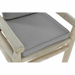 Sillón de jardín DKD Home Decor Natural Gris claro Teca 65 x 80 x 92