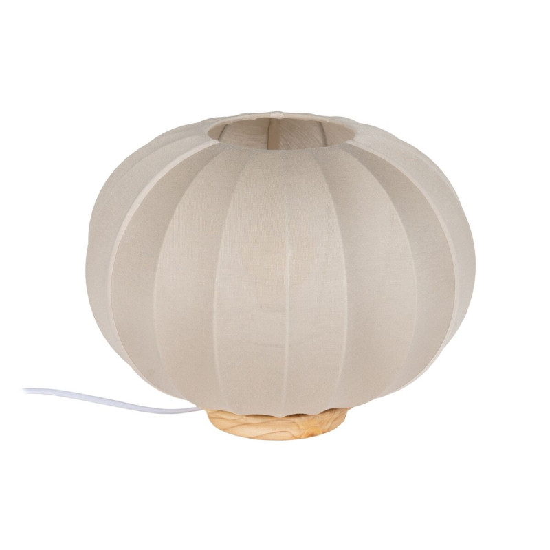 Lámpara de mesa Beige Natural Algodón Madera Metal 60 W 220-240 V 31 Lámpara de mesa Beige Natural Algodón Madera Metal 60 W 220-240 V 31