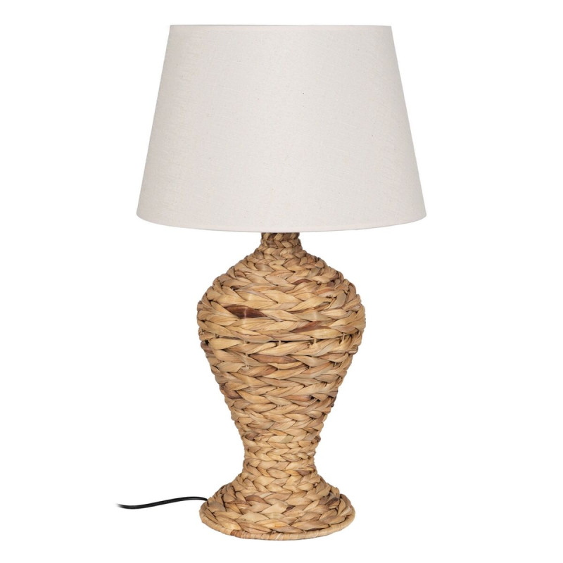 Lámpara de mesa Crema Natural Lino Hierro Fibra natural 60 W 220-240 Lámpara de mesa Crema Natural Lino Hierro Fibra natural 60 W 220-240