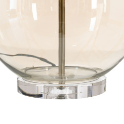 Lámpara de mesa Dorado Poliéster Metal Cristal 60 W 220-240 V 39 x 3