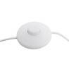 Lámpara de Pie Blanco Dorado Metal Tejido 60 W 220-240 V 40 x 40 x 14