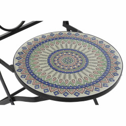 Silla de Jardín DKD Home Decor Negro 39 x 50 x 93 cm Cerámica Multic