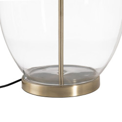 Lámpara de mesa Dorado Lino Metal Cristal 60 W 220-240 V 43 x 43 x 73