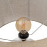 Lámpara de mesa Dorado Lino Metal Cristal 60 W 220-240 V 43 x 43 x 73
