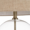 Lámpara de mesa Dorado Lino Metal Cristal 60 W 220-240 V 43 x 43 x 73