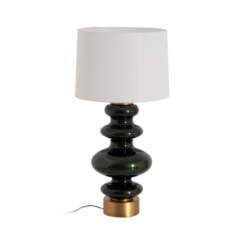 Lámpara de mesa Blanco Negro Dorado Cristal 60 W 220-240 V 38 x 38 x Lámpara de mesa Blanco Negro Dorado Cristal 60 W 220-240 V 38 x 38 x