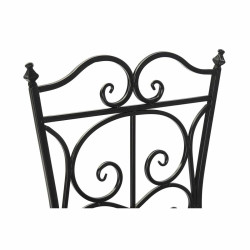 Silla de Jardín DKD Home Decor Negro Cerámica Multicolor Forja (39 x