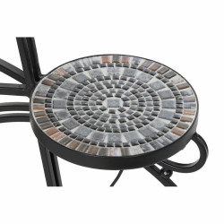 Macetero DKD Home Decor Bicicleta Cerámica Mosaico Negro Multicolor F