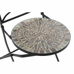 Silla de Jardín DKD Home Decor Cerámica Negro Forja (42 x 50 x 90 cm