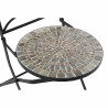 Silla de Jardín DKD Home Decor Cerámica Negro Forja (42 x 50 x 90 cm