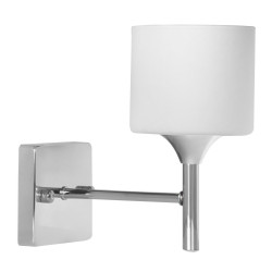Aplique de Pared Activejet AJE-MIRA 1P Blanco Plateado Metal 40 W 23 x