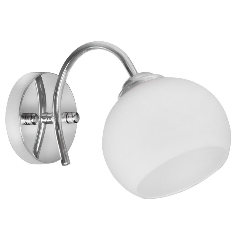 Aplique de Pared Activejet AJE-IRMA 1P Blanco Plateado Metal 40 W 13 x