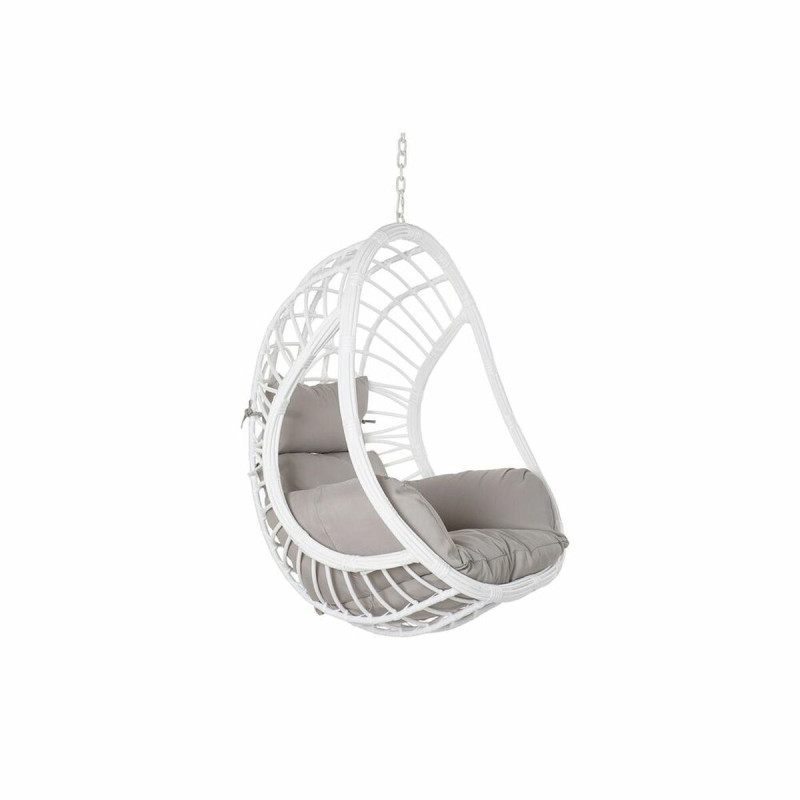 Sillón de jardín colgante DKD Home Decor 90 x 70 x 110 cm Gris Metal Sillón de jardín colgante DKD Home Decor 90 x 70 x 110 cm Gris Metal