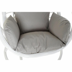 Sillón de jardín colgante DKD Home Decor 90 x 70 x 110 cm Gris Metal