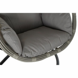 Sillón de jardín colgante DKD Home Decor 90 x 70 x 110 cm Gris ratá