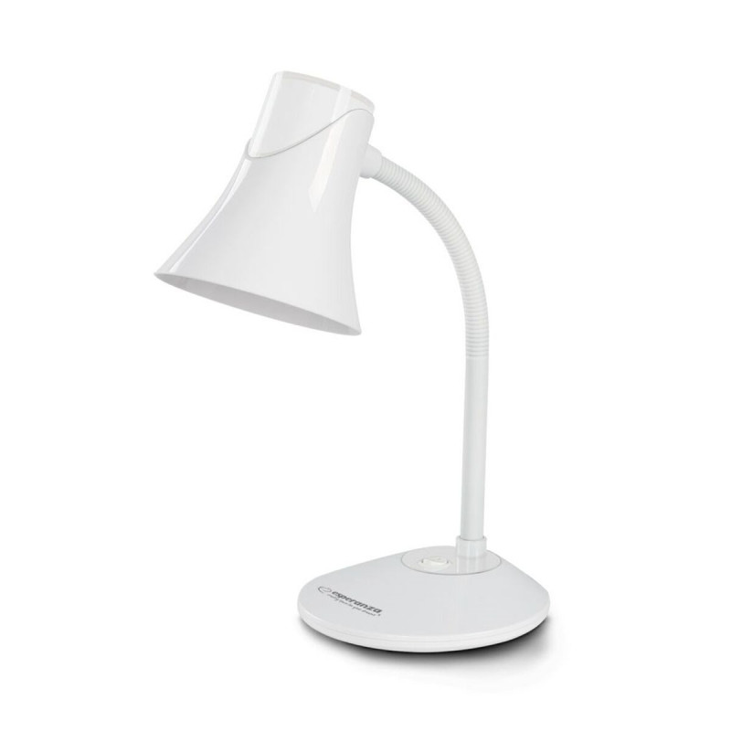 Lámpara de escritorio Esperanza ELD111W Blanco Negro Plástico 12 W Lámpara de escritorio Esperanza ELD111W Blanco Negro Plástico 12 W