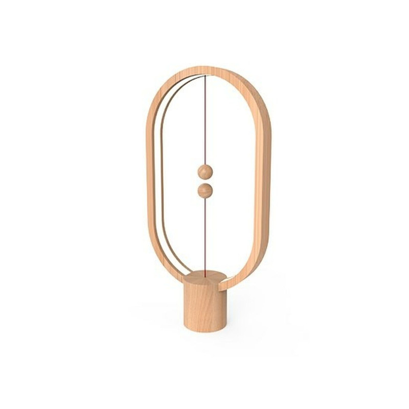 Lámpara de mesa Allocacoc Heng Balance Marrón Blanco Cálido Madera Lámpara de mesa Allocacoc Heng Balance Marrón Blanco Cálido Madera