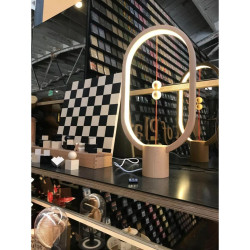 Lámpara de mesa Allocacoc Heng Balance Marrón Blanco Cálido Madera