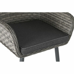 Juego de 3 mesas DKD Home Decor 166 x 92 x 72 cm Cristal ratán sinté