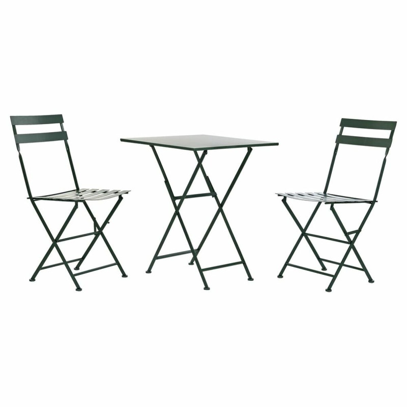 Conjunto de Mesa con 2 Sillas DKD Home Decor Metal 87 cm 60 x 60 x 75 Conjunto de Mesa con 2 Sillas DKD Home Decor Metal 87 cm 60 x 60 x 75