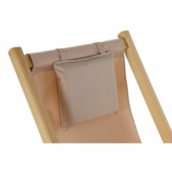 Tumbona DKD Home Decor Marrón Natural Poliéster MDF (57,5 x 113 x 77
