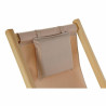 Tumbona DKD Home Decor Marrón Natural Poliéster MDF (57,5 x 113 x 77