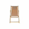 Tumbona DKD Home Decor Marrón Natural Poliéster MDF (57,5 x 113 x 77