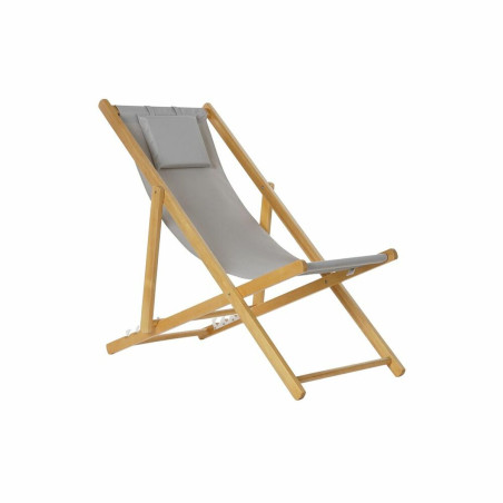 Tumbona DKD Home Decor Gris 77 cm 57,5 x 113 x 77 cm Natural (57,5 x 1