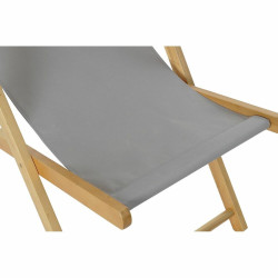 Tumbona DKD Home Decor Gris 77 cm 57,5 x 113 x 77 cm Natural (57,5 x 1