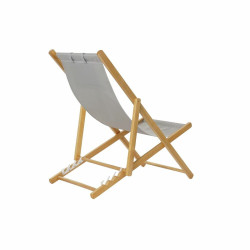 Tumbona DKD Home Decor Gris 77 cm 57,5 x 113 x 77 cm Natural (57,5 x 1