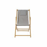 Tumbona DKD Home Decor Gris 77 cm 57,5 x 113 x 77 cm Natural (57,5 x 1
