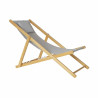 Tumbona DKD Home Decor Gris 77 cm 57,5 x 113 x 77 cm Natural (57,5 x 1