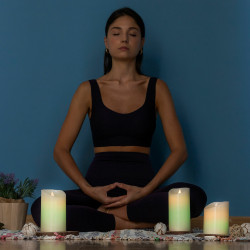 Velas LED Multicolor Efecto Llama con Mando Lendles InnovaGoods 3 Unid