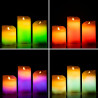 Velas LED Multicolor Efecto Llama con Mando Lendles InnovaGoods 3 Unid