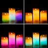 Velas LED Multicolor Efecto Llama con Mando Lendles InnovaGoods 3 Unid
