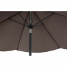 Sombrilla DKD Home Decor Marrón Negro Poliéster Acero (300 x 300 x 2