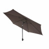 Sombrilla DKD Home Decor Marrón Negro Poliéster Acero (300 x 300 x 2