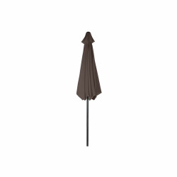 Sombrilla DKD Home Decor Marrón Negro Poliéster Acero (300 x 300 x 2