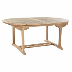 Mesa de Comedor DKD Home Decor Marrón Extensible Teca (180 x 120 x 75