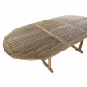 Mesa de Comedor DKD Home Decor Marrón Extensible Teca (180 x 120 x 75