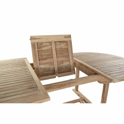 Mesa de Comedor DKD Home Decor Marrón Extensible Teca (180 x 120 x 75