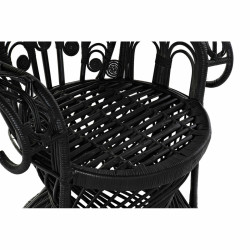 Silla de Jardín DKD Home Decor 96 x 66 x 145 cm 96 x 66 x 140 cm Negr