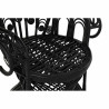Silla de Jardín DKD Home Decor 96 x 66 x 145 cm 96 x 66 x 140 cm Negr