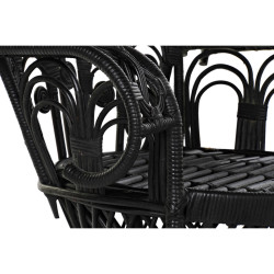 Silla de Jardín DKD Home Decor 96 x 66 x 145 cm 96 x 66 x 140 cm Negr